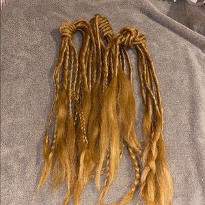 Golden Braided Hair Extensions